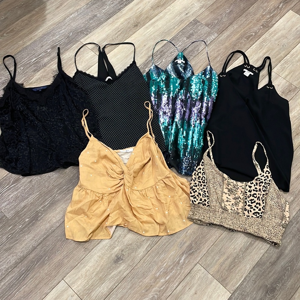 Camisole spaghetti top 6 pc bundle